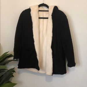 Reversible faux  fur jacket
